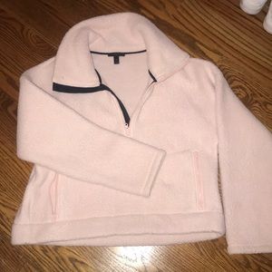 Fuzzy quarter zip
